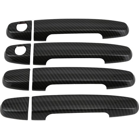 Maniglia della porta in stile trim in fibra di carbonio per Corolla/Vios/Yaris/RAV4 – Rivestimento esterno, 8 pezzi, facile da installare (1/5)