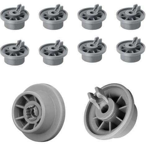 QORVA-Kit de 8 Roulements pour Panier Inférieur de Lave-Vaisselle - Roulettes et Roues de Rechange Universelles Compatibles avec Bosch Siemens Accessoire Lave Vaisselle