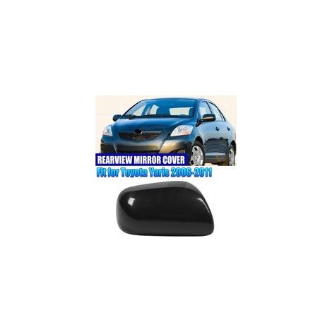 Cubierta de espejo lateral Ej.Life, color negro, repuesto para cubierta de espejo de automóvil Yaris 2006-2011, protección UV (derecha 87915 0D907) (1/4)
