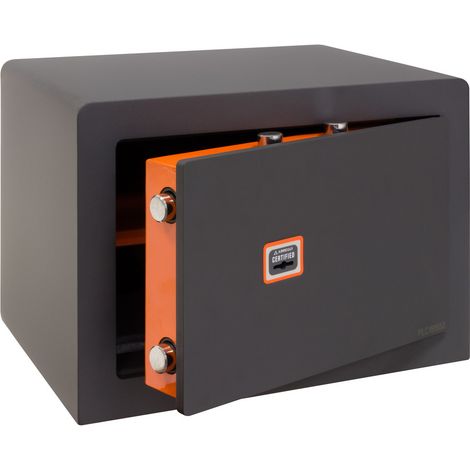 ARREGUI Plus C 180340 Cassaforte in Acciaio con Serratura certificata a Chiave  Cassaforte Mobile per casa  Facile da usare e alto livello di sicurezzae  27 x 38,5 x 30 cm, 23 L