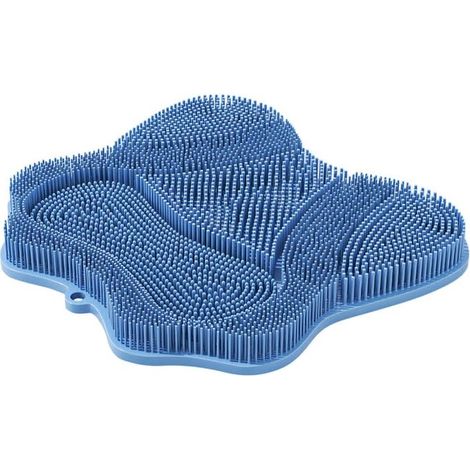 Tapis de Douche pour Pieds,Ventouses Murales Antidérapantes en Silicone pour Le Nettoyage du Dos des Pieds,pour Hommes et Femmes (1/5)