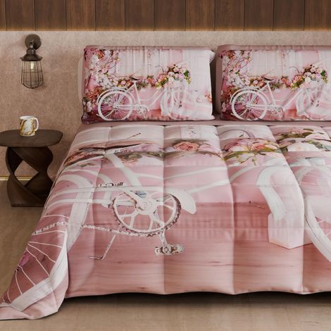 Couette d'hiver, Couette d'hiver pour lit Simple Double Face, Couleur Unie et Impression numérique, 100% Microfibre (1/5)
