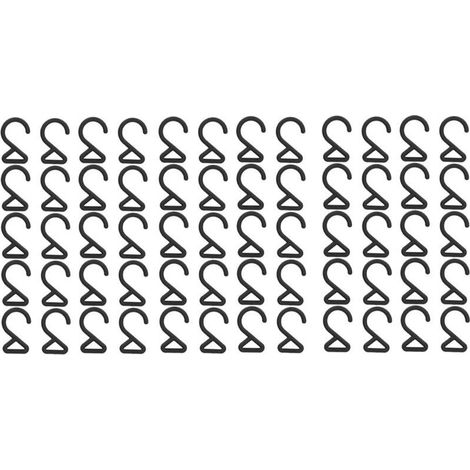60 crochets de suspension B07 en forme de 2, crochets pivotants pour bandoulière et ceinture pour animaux de compagnie, diamètre intérieur 2 cm/0,8 po (1/5)