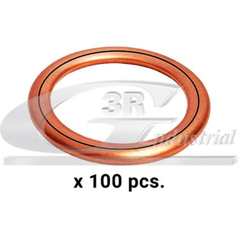 3RG 80022100 JUNTAS TAPÃƒâ€œN CÃƒÂRTER METALOPLÃƒÂSTICO (PACK 100 PCS)