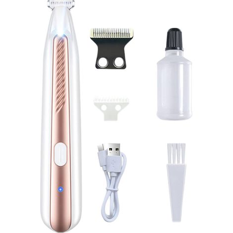 Tondeuse à poils pour chiens, tondeuse de soin des poils, tondeuse électrique sans fil, rasoir pour animaux avec LED, tondeuse rechargeable pour animaux, tondeuse à poils pour animaux, tondeuse à poil (1/5)