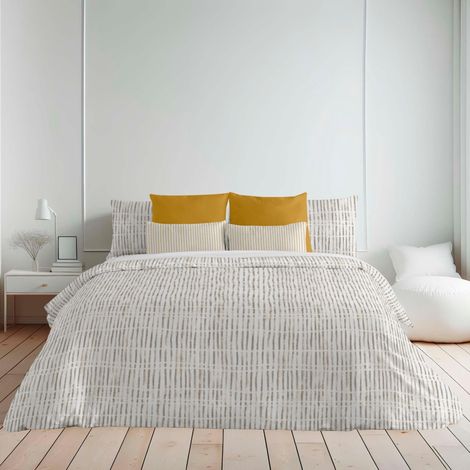 Housse de Couette pour lit 200 x 200 cm Tissu : 100% Coton Biologique 175 Fils Modèle : Wellington (1/5)