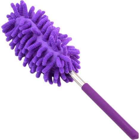 Plume En Microfibre - Manche Télescopique 30 Pouces - Pour Ventilateurs De Plafond, Stores, Meubles Et Voitures - 1 Pièce (1/5)