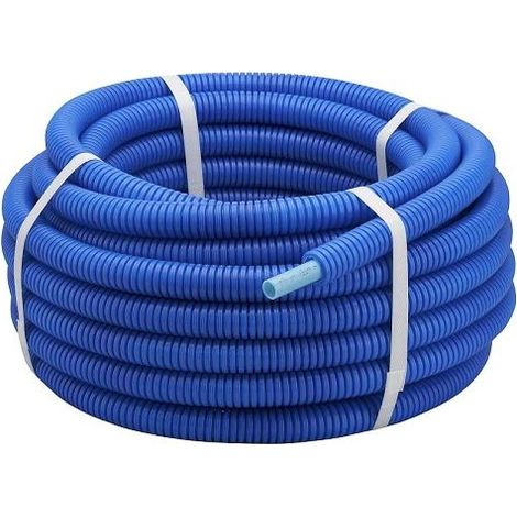Tube PER bleu prégainé 13x16 couronne 25m - NOYON ET THIEBAULT
