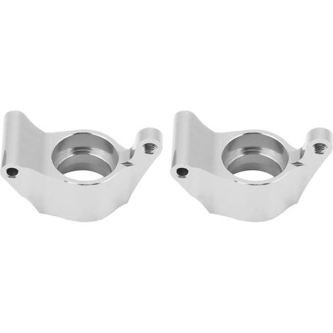 Porte-moyeu arrière en alliage d'aluminium usiné CNC pour Monster Truck FS à l'échelle 1/18 (argenté) (1/5)