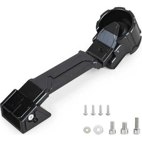 Manijas exteriores de aluminio para puertas de coche, manija del portón trasero para Jeep JK 2007-2017, color negro. (1/2)