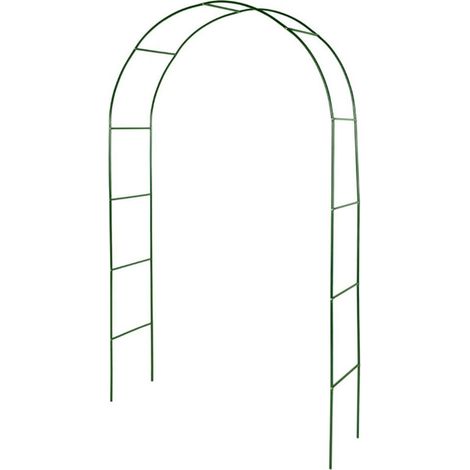 – Arche de jardin métallique 240 x 140 cm – Métal laqué vert – Support pour plantes grimpantes – Installation rapide et facile (1/5)