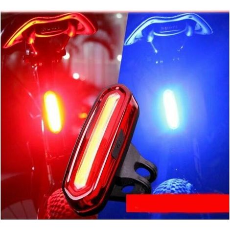 Leistungsstarkes Fahrradrücklicht, USB-wiederaufladbare LED-Fahrradleuchte mit 6 Modi: Dauerlicht / Blinklicht (1/5)