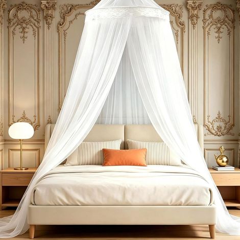 Moustiquaire de Lit 250 x 1100 x 60 cm, Grande Moustiquaire pour Simple & Double, Mousti-Quaire lit Voyage Pliable, pour Voyage Et Maison Jardin Facile à Installer (1/5)