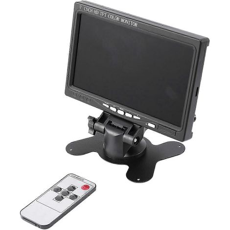 Moniteur 7 pouces, résolution 1024x600, interfaces HDMI/VGA/AV, compatible avec la photographie, prise standard européenne.