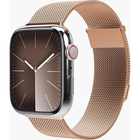 [NEUWERTIG] B-Ware Vonmählen Armband Uhrband Watch Strap Milanese Loop 2 Apple Watch Edelstahl Rosa