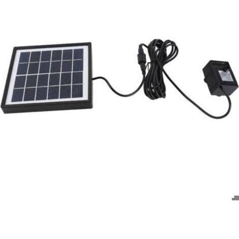 Pompe A Eau Solaire - 6 V 1.5 W - Débit 160 L/h - Hauteur De Levée 50 Cm - Pour Bassin Jardin Etang - 1 Pièce (1/4)