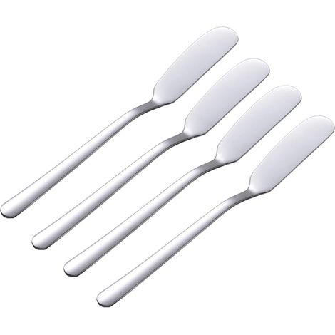 Ensemble 4 couteaux à tartiner en acier inoxydable