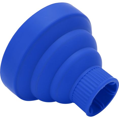 Diffuseur de sèche-cheveux pliable universel, portable et de voyage, bleu (1/5)