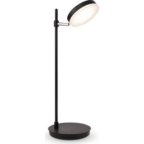Lampada Da Tavolo Moderno Fad Metallo Nero Acrilico 1 Luce Led 8W (1/3)