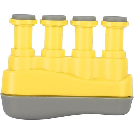 Renforceur de Doigts en Silicone pour Guitare - Exercice de Force et Flexibilité Jaune (1/5)