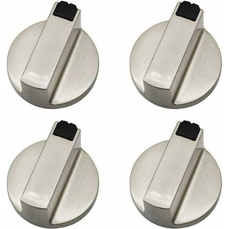 Bouton de cuisinière à gaz – lot de 4 boutons de commande en métal, 6 mm, pour four et cuisinière (1/4)