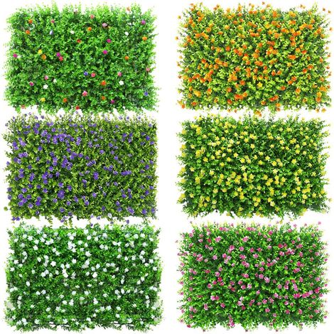 Gazon artificiel, tapis de gazon, clôture en gazon artificiel, haies artificielles, clôture pour jardin, cour et terrasse