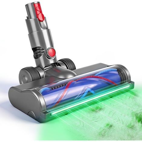 Brosse de Remplacement Dyson V10 Detect Slim avec LED Verte, Anti-Enchevêtrement et Ajustement Précis pour Sols durs et Tapis (1/5)
