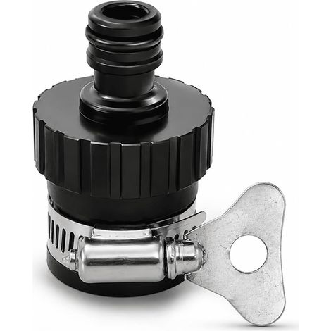 Raccord de tuyau universel pour robinet, étanchéité et adaptateur de tuyau d'arrosage avec raccord en acier inoxydable, idéal pour le camping, le camping-car et le jardin (1/5)