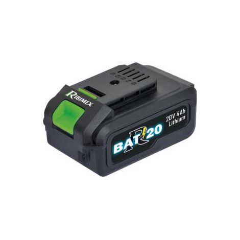 Ribimex – Batterie Li-Ion 20V 4Ah – Protection électronique contre surcharge et court-circuit – Témoin de charge – Compatible PRBAT20-TH, PRBAT20-S, PRBAT20-CB (1/6)
