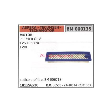 Filtro aria ASPERA motore rasaerba tosaerba tagliaerba PREMIER OHV 000135