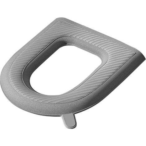 Toilet seat covers, including heated covers, elongated covers, and padded seat cushions. Grey (1/5)