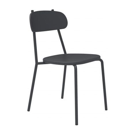 Vermobil Sedia Fox Metallo Grigio Antico (1/3)
