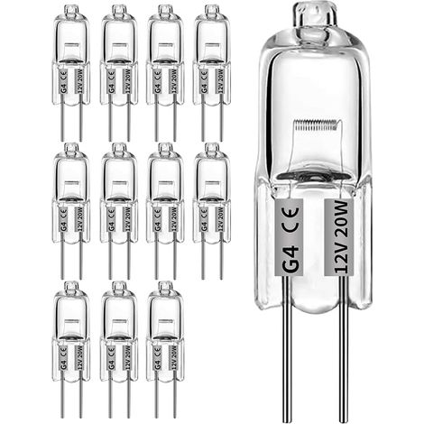 G4 20W 12V warmweiße Halogenlampen (12er-Packung) (1/4)