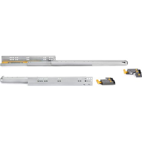 Guide Silver ad estrazione totale con chiusura soft e aggancio, 540, Zincato bianco, Acciaio, 10 pz. 3139905 EMUCA (1/5)
