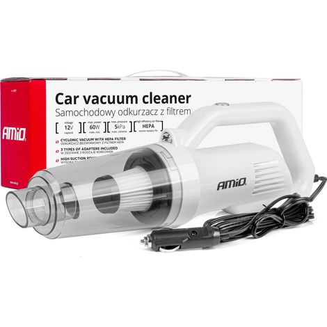 ASPIRATEUR DE VOITURE 12V 60W AVEC EMBOUTS AMIO (1/5)