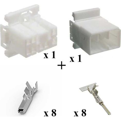 Kit Connettore Multilock Serie 070 Maschio Femmina 8 Vie