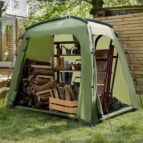 Tente pour 2-3 vélos, Garage pour vélos 200x120x165cm, Tente pour Outils PU 4000MM étanche pour vélos, Motos, Outils de Jardin, Abri pour vélos Compact et Portable pour l'extérieur (1/5)