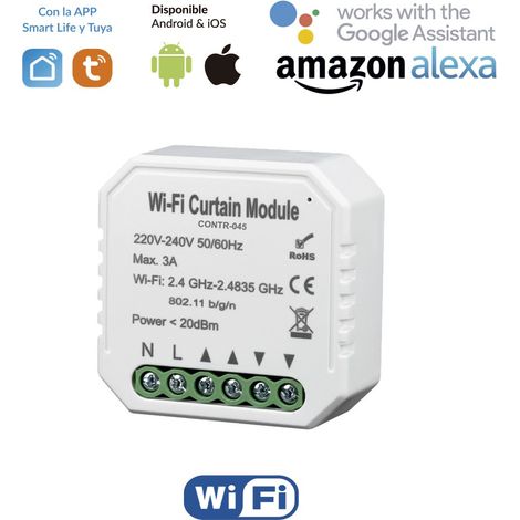 Pastilla WiFi Interruptor de Persianas Control Remoto y Automatización Inteligente