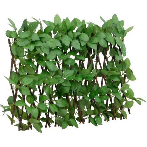 Treillis de lierre artificiel extensible vert 180x30 (1/5)