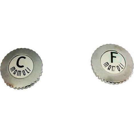Ricambio coppia placchetta acqua calda/fredda Mamoli 20T (1/2)