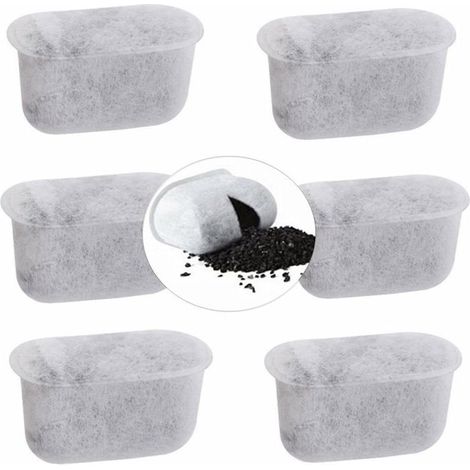 Lot de 6 filtres à eau au charbon de rechange pour cafetière Cuisinart - Filtre à eau pour cafetière, distributeur d'eau, gourdes (1/5)