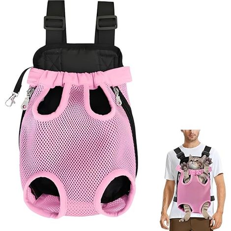 Sac à Dos pour Animaux de Compagnie, Sac Transport Chat Chien Respirant, Pet Travel Backpack, Réglable, pour Camping, Hiking, Traveling (1/5)