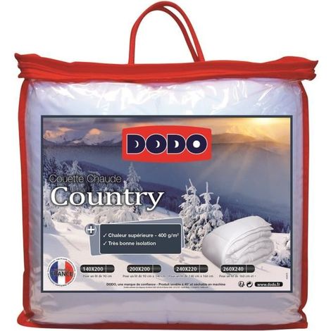 Dodo DODO COUNTRY Weiße Bettdecke 200x200 cm warm