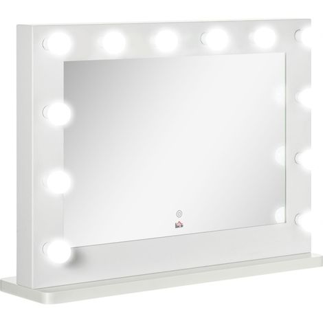 Miroir de maquillage de style hollywoodien avec interrupteur tactile Ce produit de haute qualité allie esthétique et fon