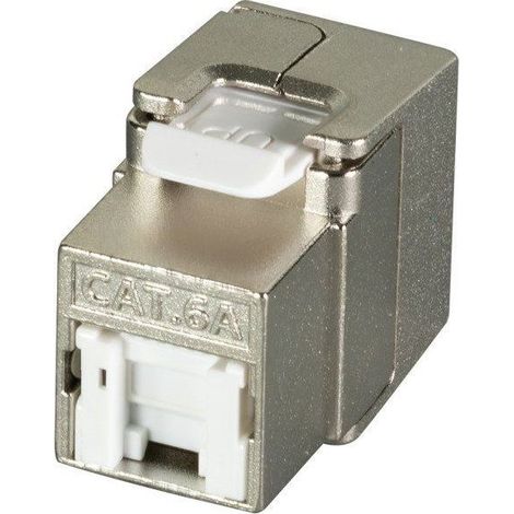 Efb Module Keystone court Cat6a STP avec cache de port métallique