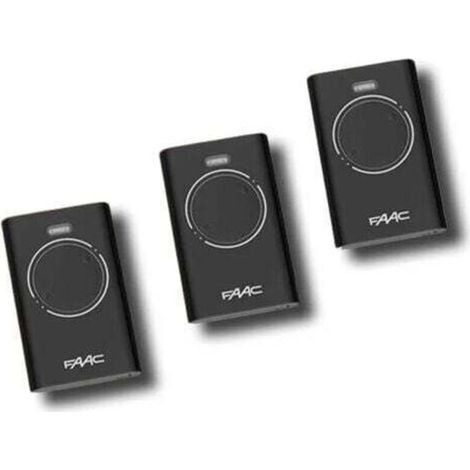 faac 3 x télécommande 2 canaux xt2 433 slh lr 7870071