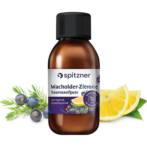Spitzner Saunaaufguss Wacholder-Zitrone 125 ml Wellness Sauna Aufguss Wellnessaufguss
