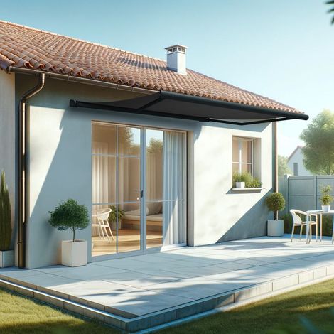 Toldo cofre ALTEA 4,00x3,00 M (Manual - Gris antracita estructurado RAL7016ST - Gris grafito) (1/5)