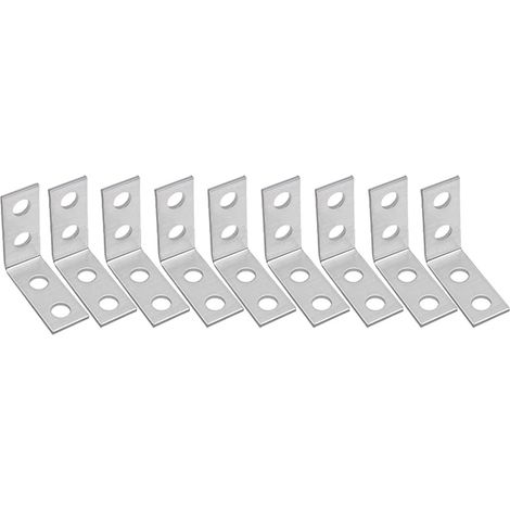 10/50 équerres métalliques en L à 90°. (1/5)