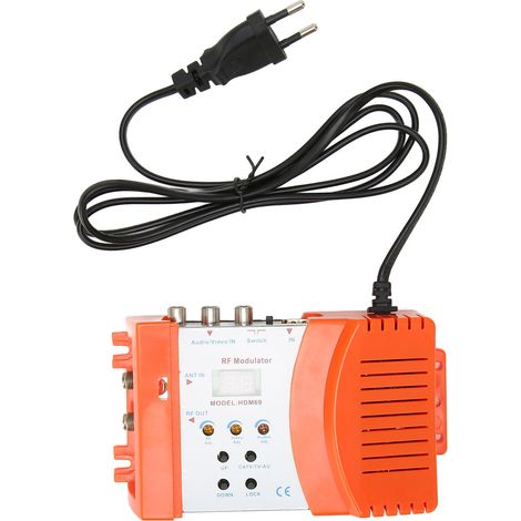 Modulateur RF numérique PAL/NTSC avec interface HDMI et convertisseur AV/RF pour téléviseurs domestiques, prise UE 90‑240V. (1/5)